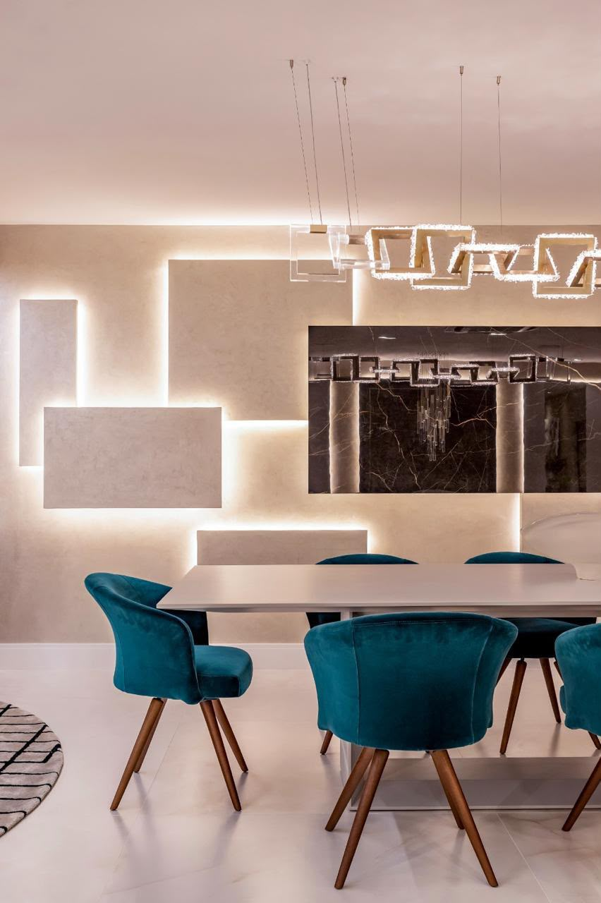 Detalhes de acabamento em ambiente interno